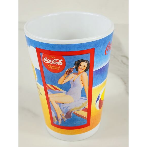 Coca Cola Coke Cup Tumbler 8oz Summer Through The Years 1991 4 1/4" Korea - Picture 6 of 14
